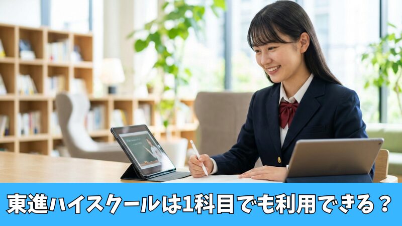 東進ハイスクール 1科目だけで受講できる？料金や5つのメリットなどを解説！ 