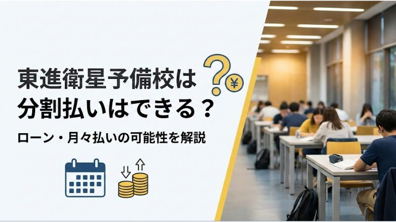 東進衛星予備校は分割払いに対応している？3つの支払い方法なども解説！ 